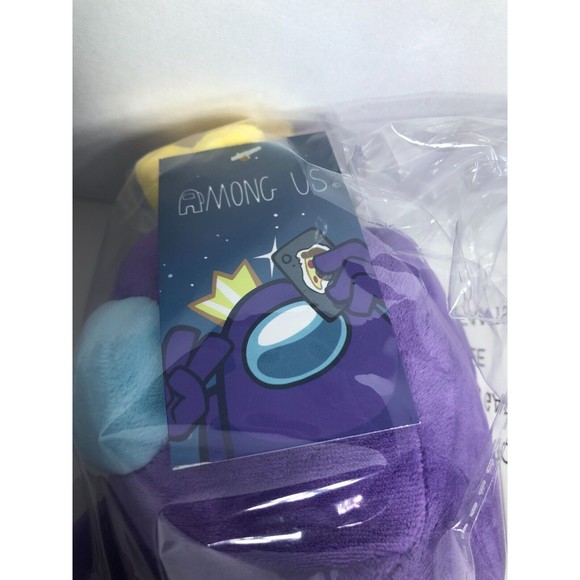 Among Us Imposter Collector's Limited Edition Purple Crewmate w/ Crown Plush NIB - Picture 5 of 5